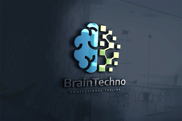 Brain Technology Logo in Logo Templates - product preview 2