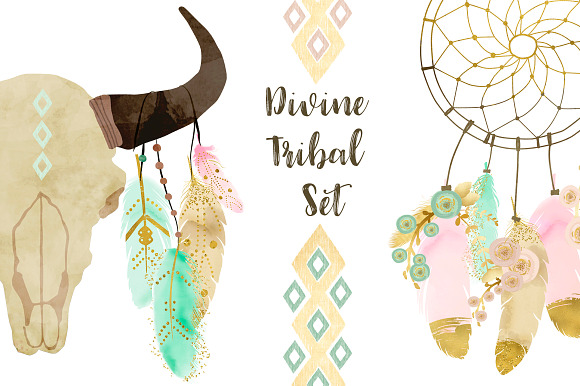 Divine Tribal Bundle in Illustrations - product preview 3