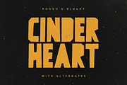 Cinderheart - A Rough & Blocky Font