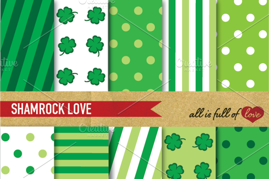 St Patricks Background Patterns in Patterns - product preview 8