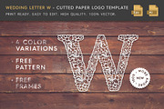 Wedding Letter W - Logo Template