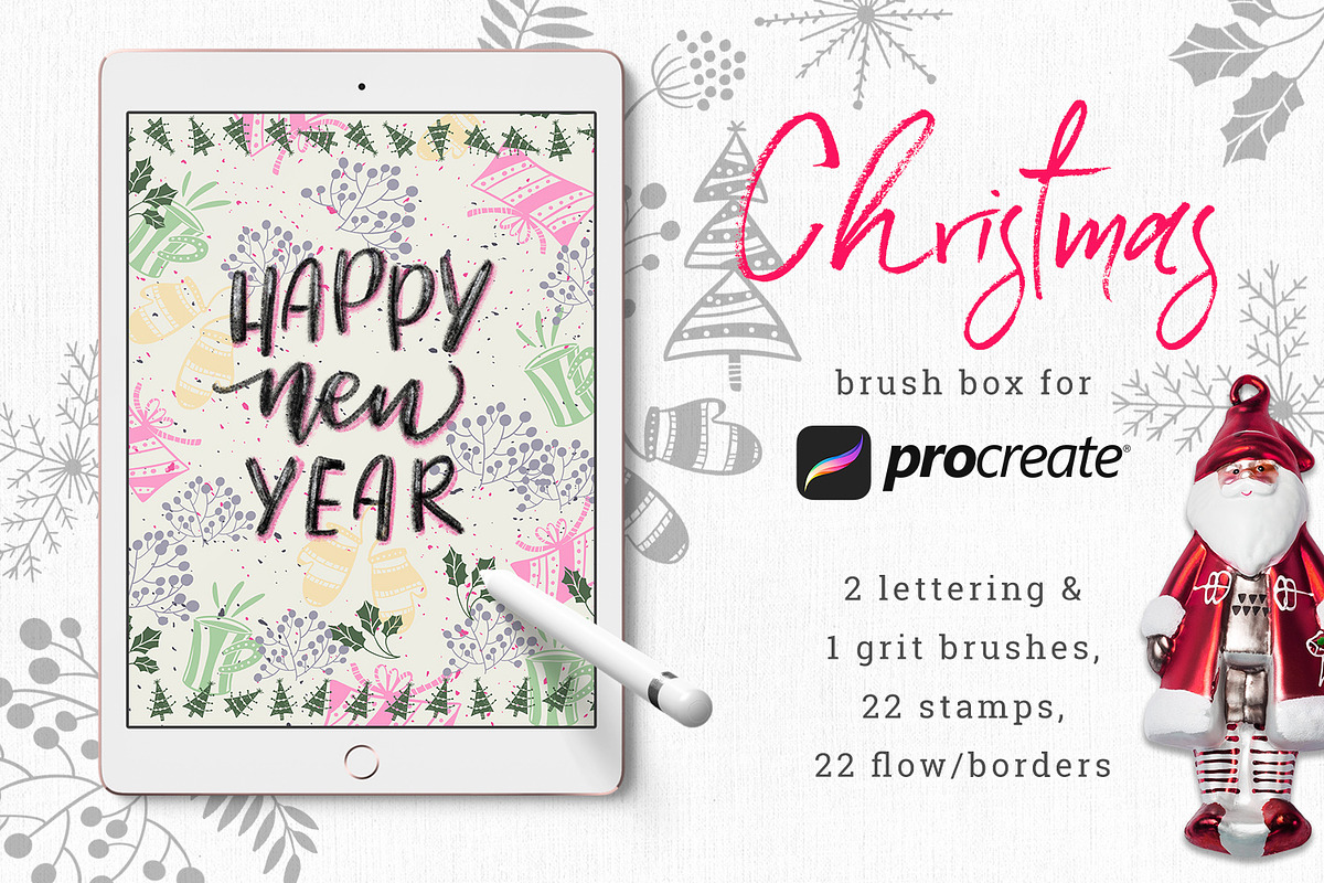 Christmas Brush Box for Procreate in Add-Ons - product preview 8