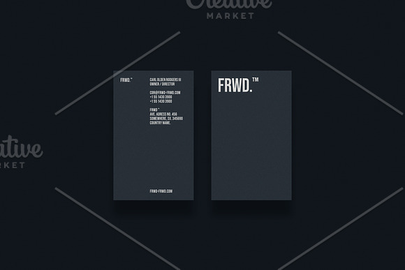 Grey Business card bundle 50%Off! in Business Card Templates - product preview 2