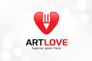 Art Love Logo Template