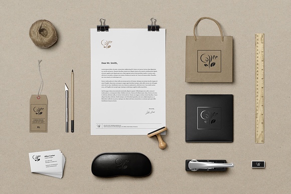 Coffe. Calligraphic Linear Logo in Logo Templates - product preview 4