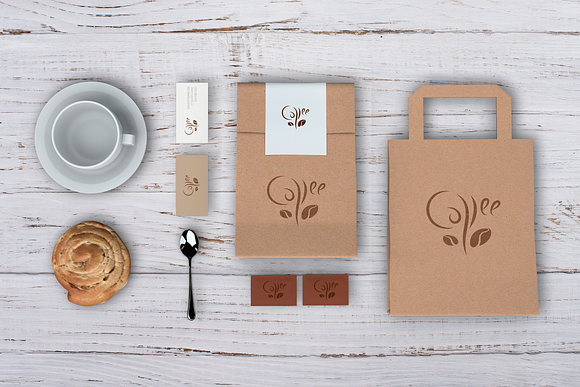 Coffe. Calligraphic Linear Logo in Logo Templates - product preview 8