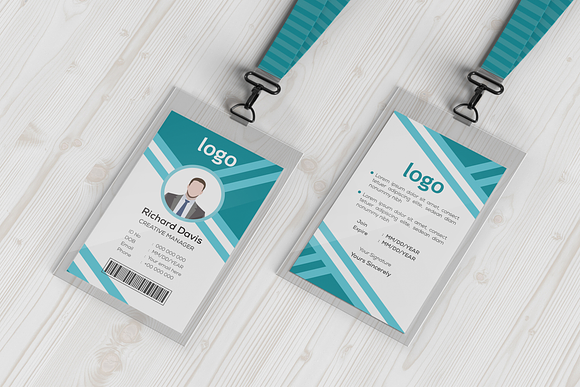 Corporate ID Card Design Template in Stationery Templates - product preview 2