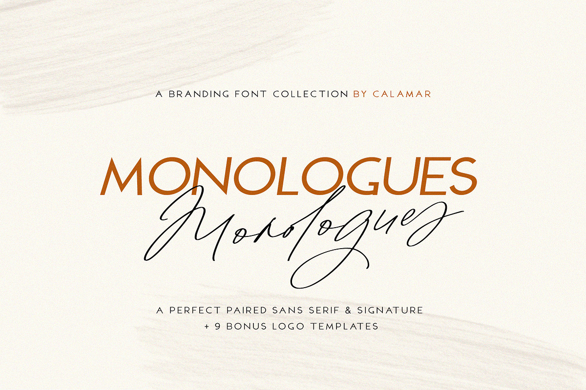 Monologues Font Duo in Script Fonts - product preview 8