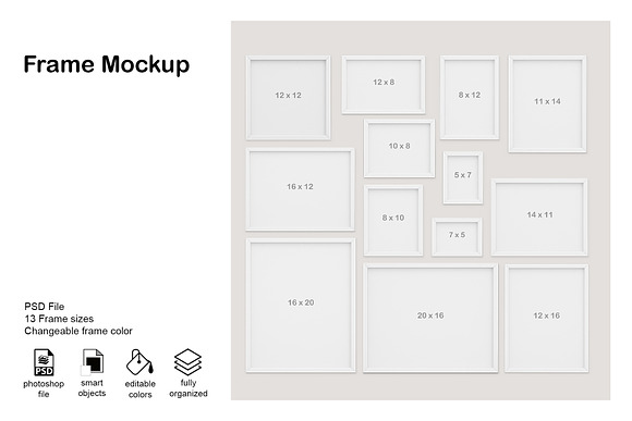 Frame Set Mockup in Scene Creator Mockups - product preview 7