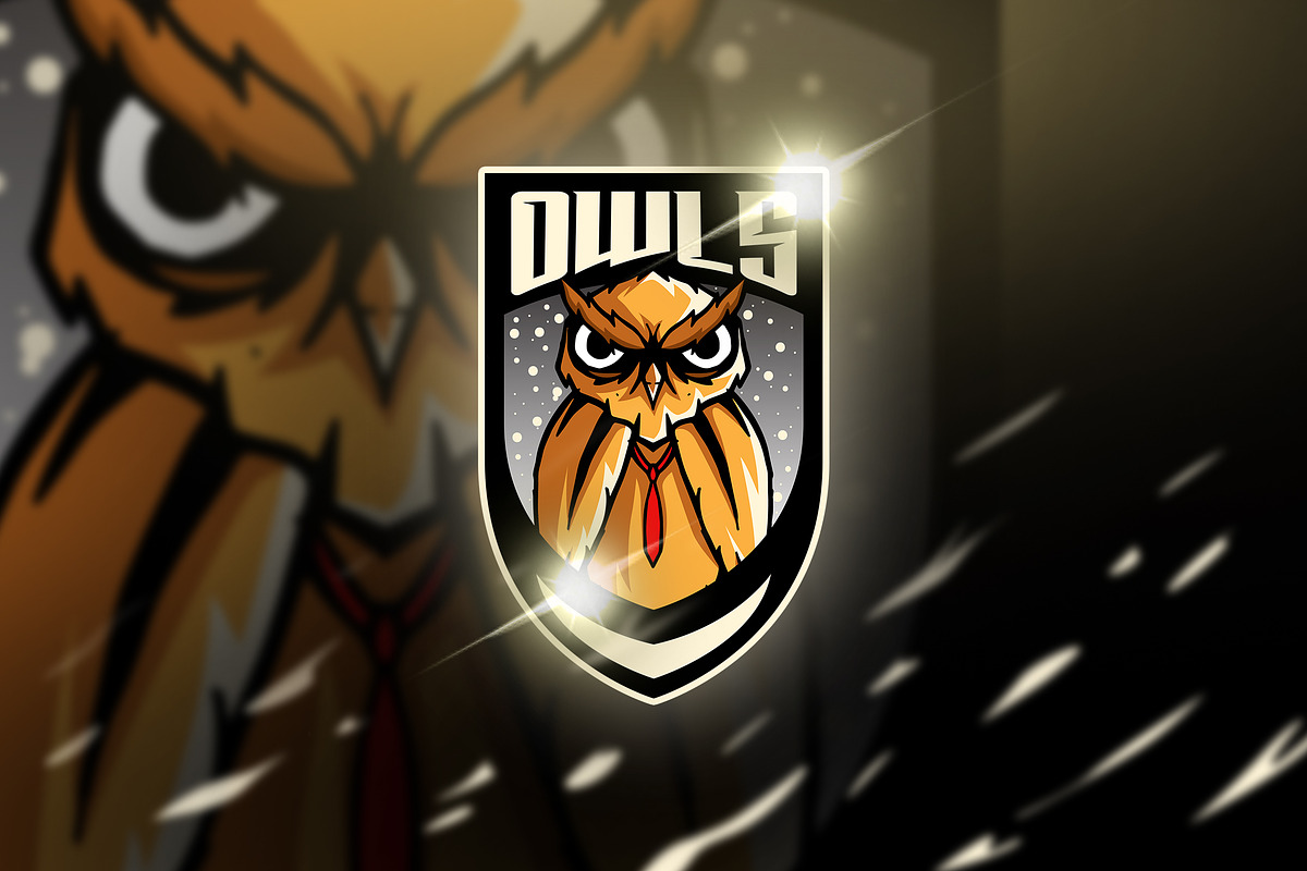 owl orange - Mascot & Esports Logo in Logo Templates - product preview 8