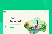 Life - Banner & Landing Page