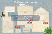Wedding stationery Mock Up