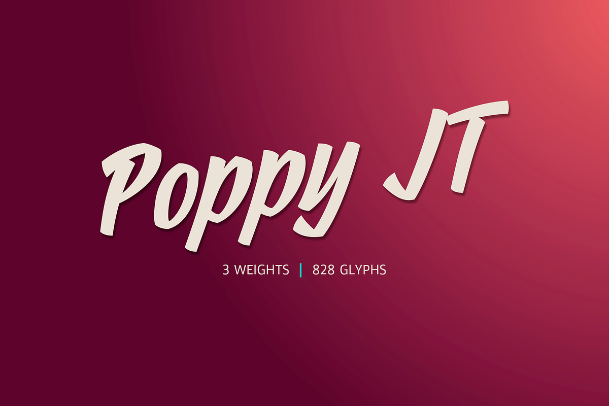 Poppy JT in Script Fonts - product preview 8