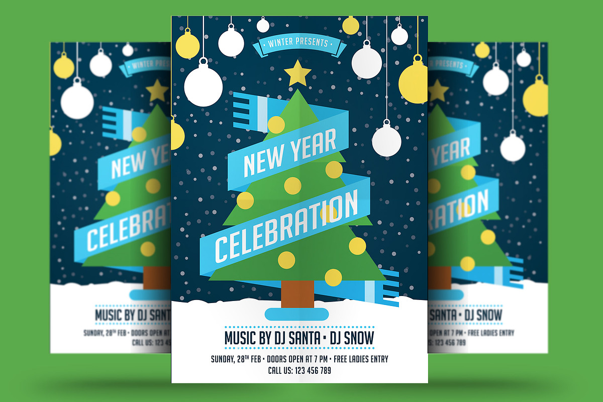 New Year Celebration Flyer in Invitation Templates - product preview 8