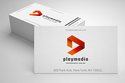 Play Media Letter P Logo