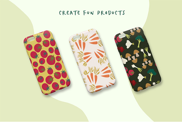 Modern Veggies Patterns & Elements in Patterns - product preview 2