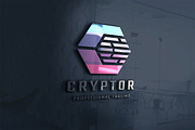 Cryptor Letter C Logo