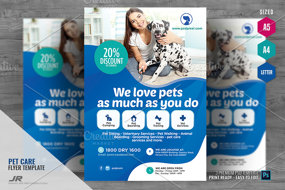 Pet Training and Grooming Flyer in Flyer Templates - product preview 8