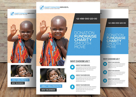 5 Charity Flyers Bundle in Flyer Templates - product preview 2