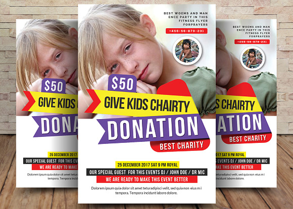5 Charity Flyers Bundle in Flyer Templates - product preview 3