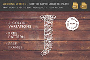Wedding Letter J - Logo Template