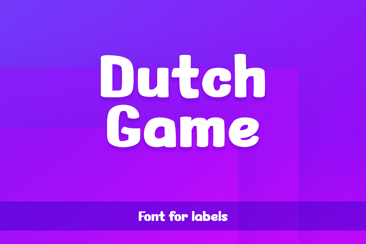 Dutch Game Type in Display Fonts - product preview 8