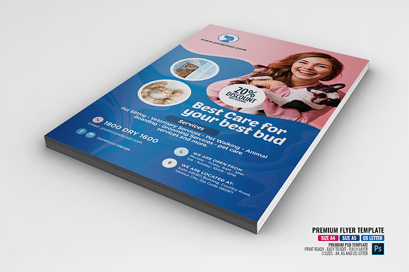 Pet Training Service Flyer in Flyer Templates - product preview 1