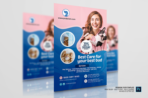 Pet Training Service Flyer in Flyer Templates - product preview 2