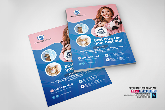 Pet Training Service Flyer in Flyer Templates - product preview 3