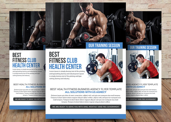 15 Fitness Flyers Bundle in Flyer Templates - product preview 2