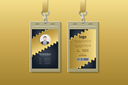 Corporate gold ID card design