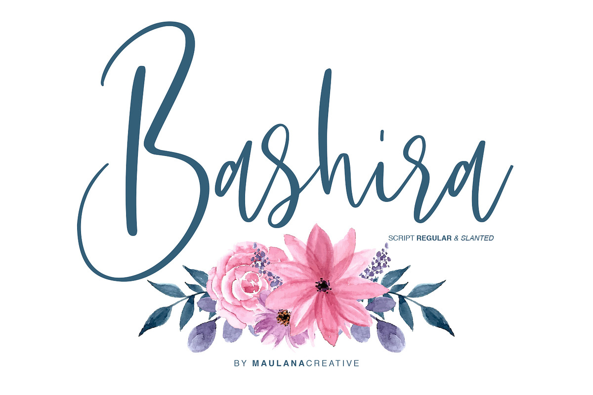 Bashira Brush Script in Script Fonts - product preview 8