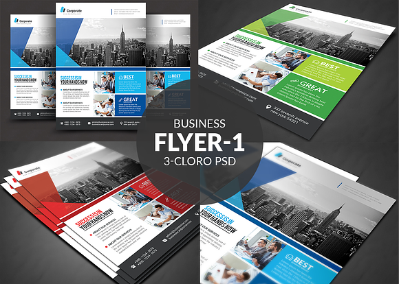 Business Flyer Bundle Templates in Flyer Templates - product preview 1