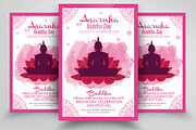 Asarnha Bucha Worship Flyer Tamplate