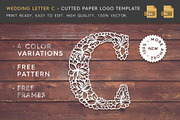 Wedding Letter C - Logo Template