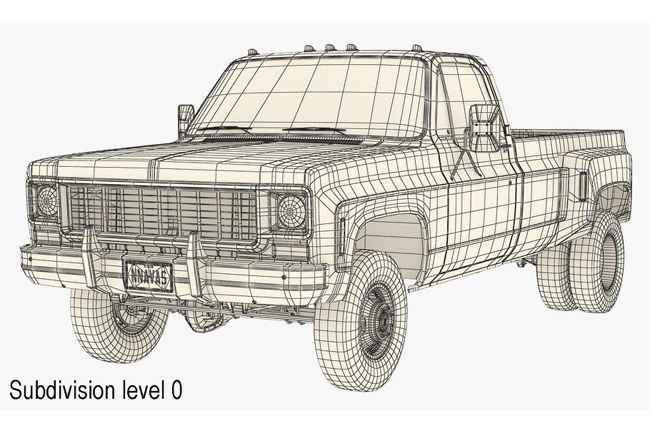 GENERIC 4WD DUALLY PICKUP TRUCK 8 in Vehicles - product preview 12