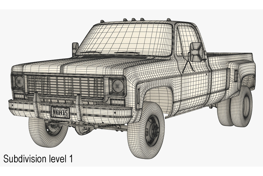 GENERIC 4WD DUALLY PICKUP TRUCK 8 in Vehicles - product preview 13