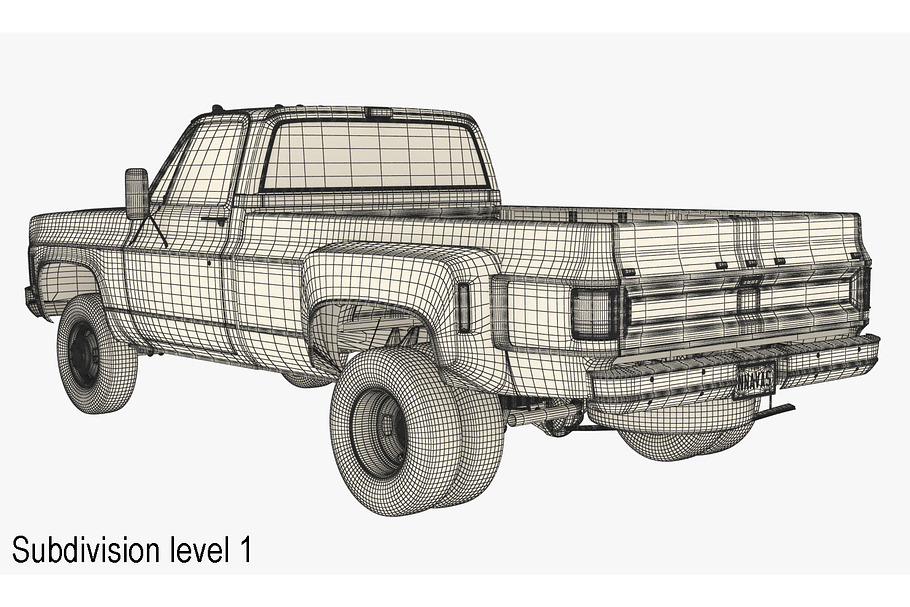 GENERIC 4WD DUALLY PICKUP TRUCK 8 in Vehicles - product preview 15