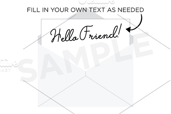 Open Mail Letter Envelope Clip Art in Objects - product preview 4