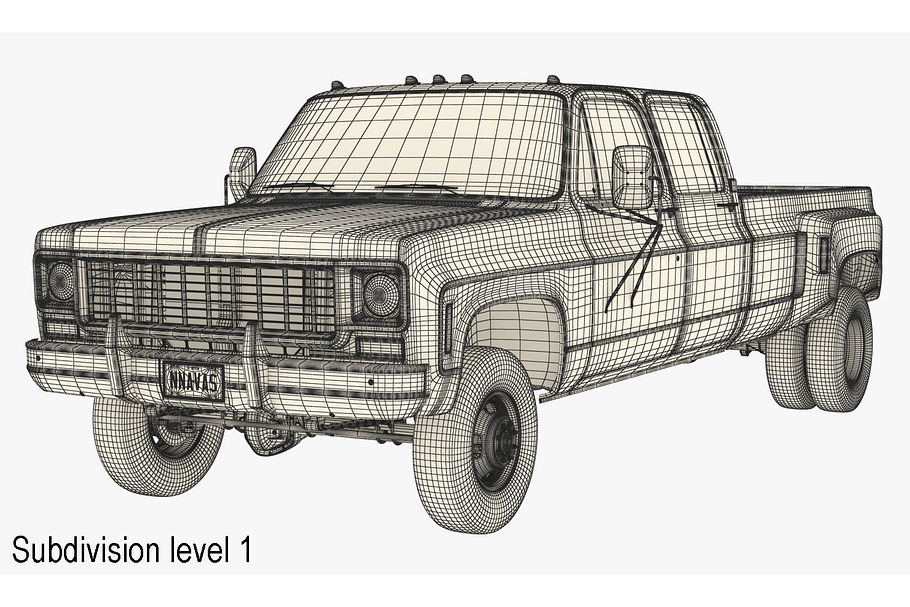 GENERIC 4WD DUALLY PICKUP TRUCK 9 in Vehicles - product preview 17