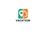 Travel Vacation Sign Logo Template