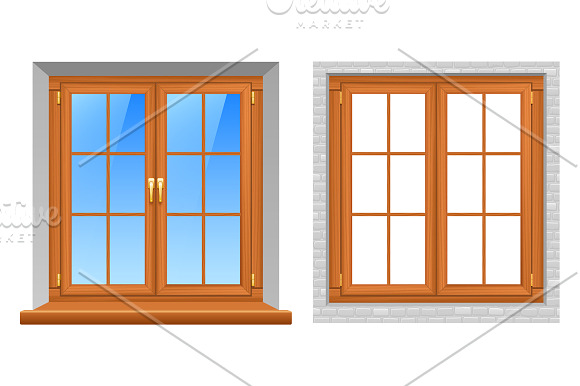 Windows Realistic Set in Illustrations - product preview 4