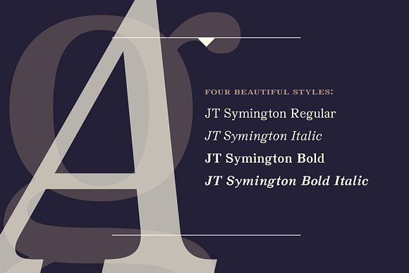 JT Symington in Serif Fonts - product preview 2