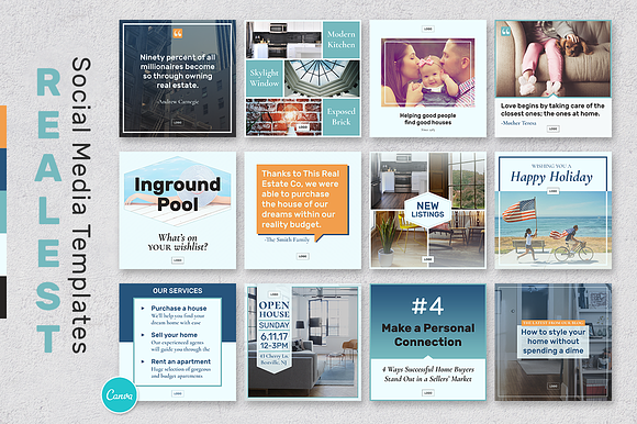 CANVA Real Estate Banners in Social Media Templates - product preview 2