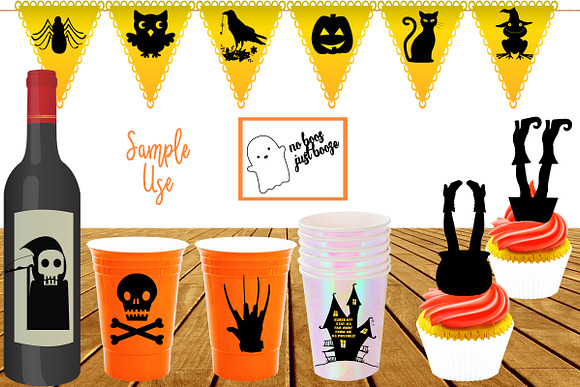 Halloween Silhouettes AI EPS PNG in Illustrations - product preview 6