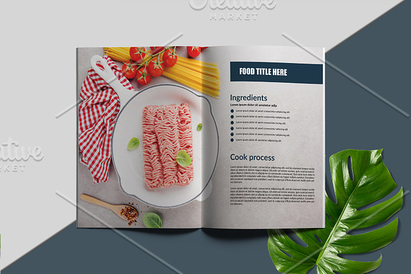 Cookbook / Recipe Book V01 in Brochure Templates - product preview 3
