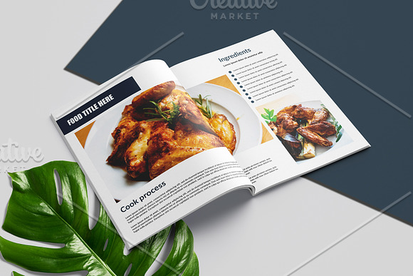 Cookbook / Recipe Book V01 in Brochure Templates - product preview 4