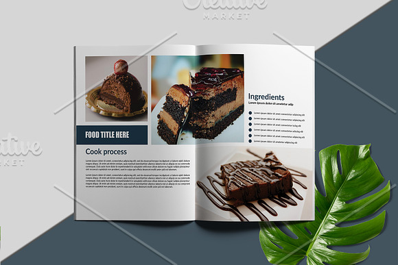 Cookbook / Recipe Book V01 in Brochure Templates - product preview 6