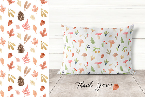 Watercolor Autumn Clipart Collection in Objects - product preview 6