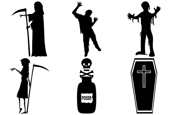 Halloween Retro HORROR AI EPS PNG in Illustrations - product preview 3